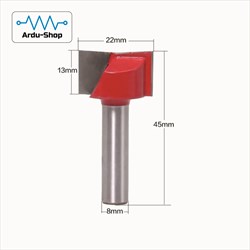 Фреза прямая пазовая 2-х заходная 22х13х45х8мм 760330119