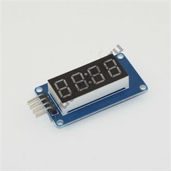 Дисплей 4 симв под часы TM1637 красный 30х14мм 760090001