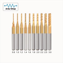 Набор фрез кукуруза Tin (золотистые) 0.8 - 3.0 760110001