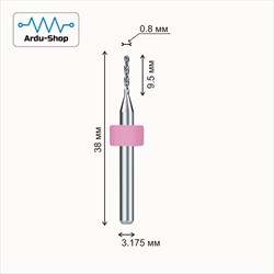 Фреза PCB мини 0.8х9.5 мм (сверло для печатных плат) 760110014