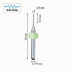 Фреза PCB мини 0.9х9.5 мм (сверло для печатных плат) 760110015