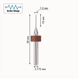 Фреза PCB мини 1.0х10 мм (сверло для печатных плат) 760110016