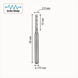 Фреза рашпильная / кукуруза 2.0х10х38х3.175 мм 760110037