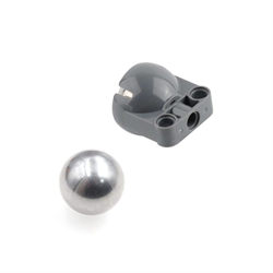 Стальной шарик, серебристый металлик,(1 шт.), 6023956 + Шариковый подшипник, темносерый,(1 шт.), 4610380 760330210
