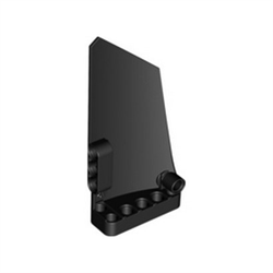 Левая криволинейная панель, 5x11-модульная, черная, (1 шт.), 4541326 760330205