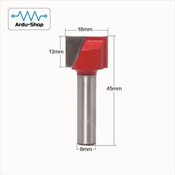 Фреза прямая пазовая 2-х заходная 18х13х46х8мм 760330117
