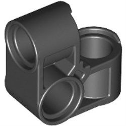 Перпендикулярный блок 2x2, изогнутый, черный, 10 шт (4211880) ( замена 6325982) 760330270