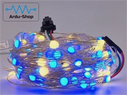 Адресная гирлянда SK6812 20 м (200 светодиодов)+контроллер с микрофоном (BT) 760010001 - фото 20