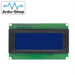 Символьный дисплей LCD2004A (2004) +  I2C/SPI конвертер (распаян) Синяя подсветка 760090011 - фото 454