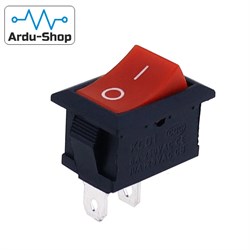 Переключатель прямоугольный KCD1-101 21х15 мм 6 A 250 В (красный) 760130037 - фото 532
