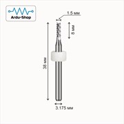 Фреза рашпильная мини / кукуруза 1.5x8x38x3.175 мм 760110008