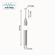 Фреза PCB мини 0.7х9.5 мм (сверло для печатных плат) 760110013