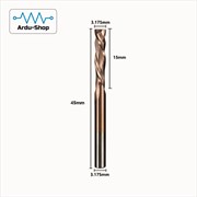 Фреза спиральная двухзаходная прямая 3.175x15x45x3.175 мм (TiN) (down) 760110048