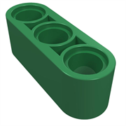 Балка, 3-модульная, зеленая, (10 шт.), 6007973 760330244