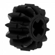Двойное коническое зубчатое колесо, 12 зубьев, черное, (10 шт.), 4177431 760330200