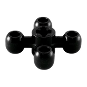 Зубчатое колесо, 4 зубья, черное, (10 шт.), 4248204 760330199