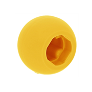 Шар с поперечным отверстием, ярко-оранжевый, (1 шт.), 6071608 760330254