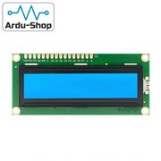 Символьный дисплей LCD1602 (1602) + I2C конвертер (распаян) - синий 760090010