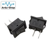 Переключатель прямоугольный KCD1-101 15х10 мм 3 A 250 В (черный) 760130038