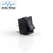 Переключатель прямоугольный KCD1-101 21х15 мм 6A 250 В (черный) 760130039