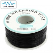 Провод монтажный 30AWG черный бобина 200м 760330062